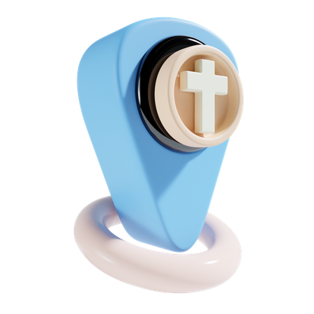 Emplacement de l'église  3D Icon