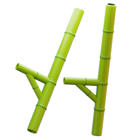 Egrang Traditional Game  3D Icon