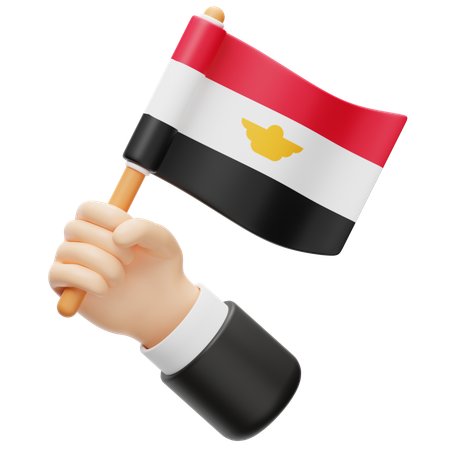 Egypt Flag  3D Icon