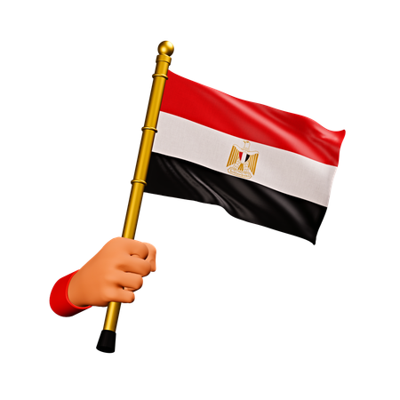 Egypt Flag  3D Icon