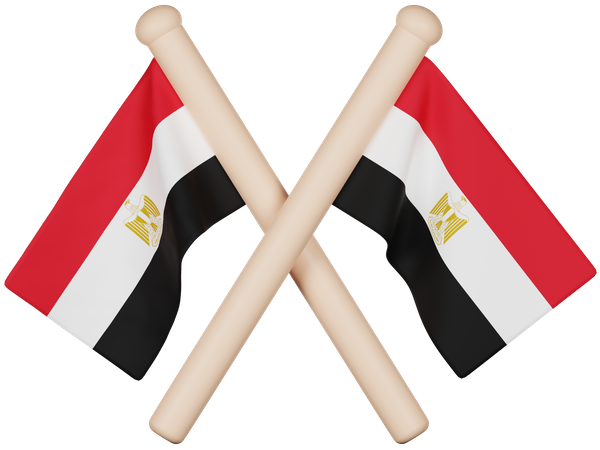 Egypt Flag  3D Icon