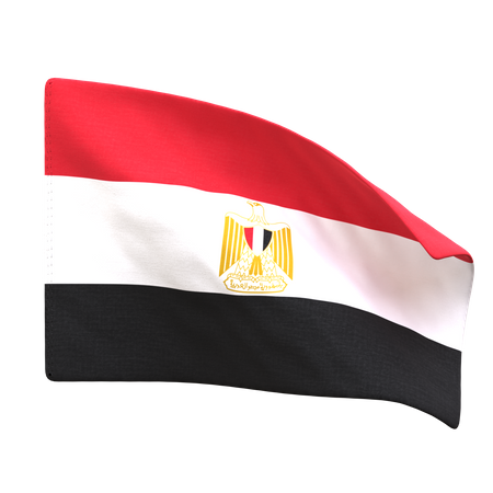 Egypt Flag  3D Icon