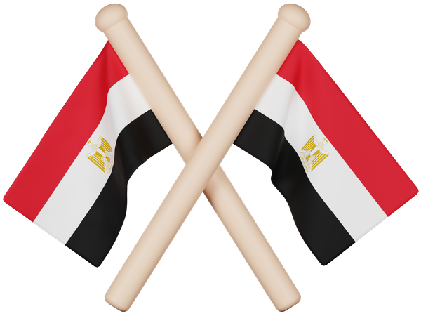 Egypt Flag  3D Icon