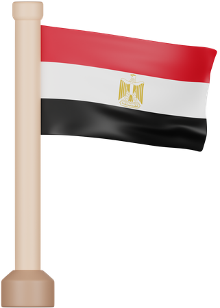Egypt Flag  3D Icon