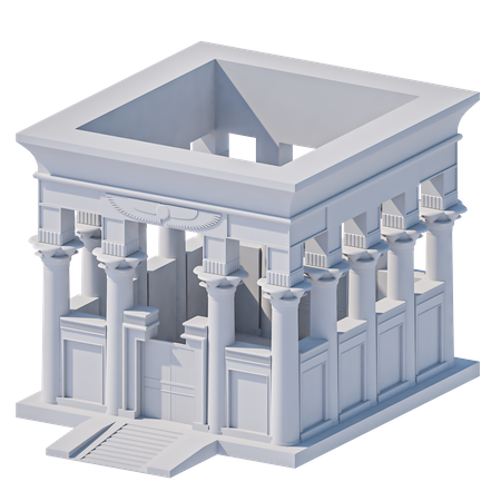Egypt Temple  3D Icon