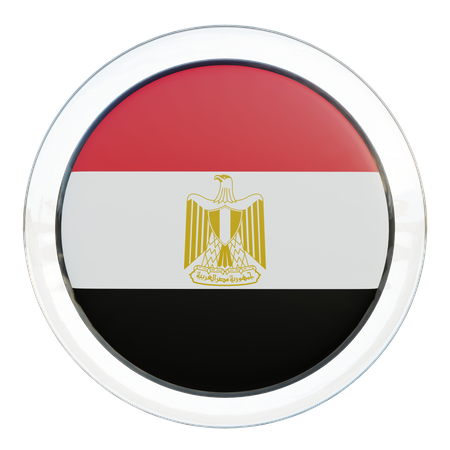 Verre Drapeau Egypte  3D Flag