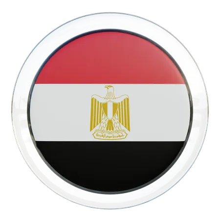 Verre Drapeau Egypte  3D Flag