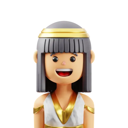 Egyptian Woman  3D Icon