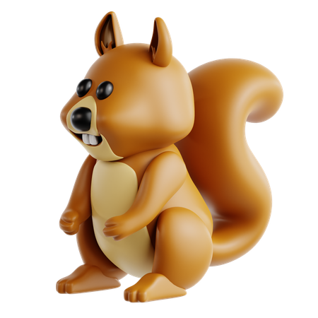 Eichhörnchen  3D Icon