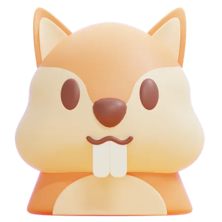 Eichhörnchen  3D Icon