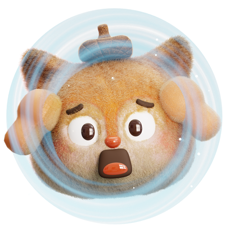 Eichhörnchen-Überraschung  3D Icon
