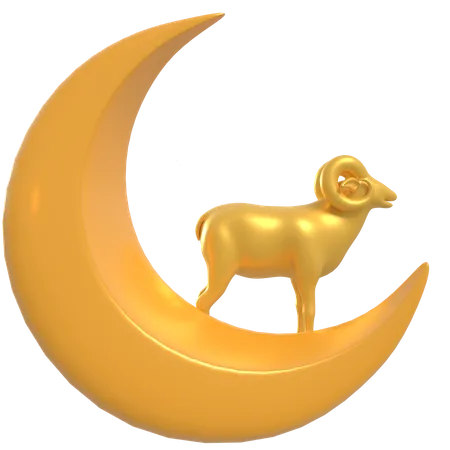 Eid Al Adha Ornament  3D Illustration