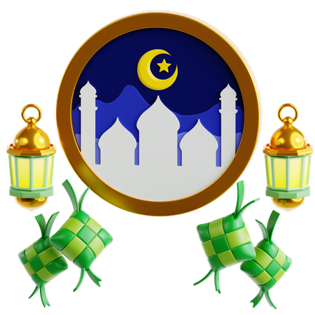 Eid Al-Fitr  3D Icon