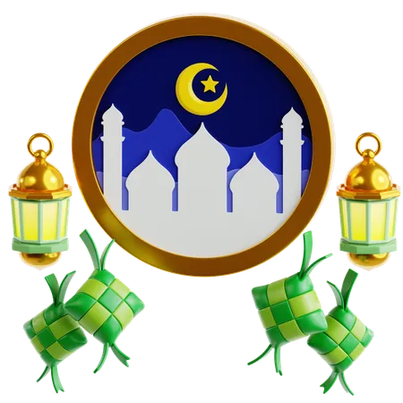 Eid Al-Fitr  3D Icon