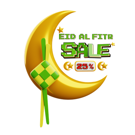 Venta de Eid al-Fitr  3D Icon