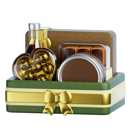 Eid Basket Hampers  3D Icon