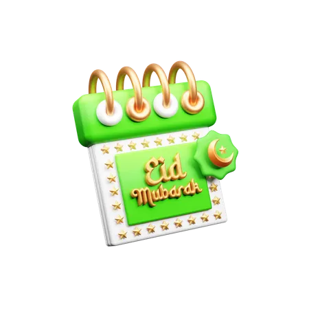 Eid Calendar  3D Icon
