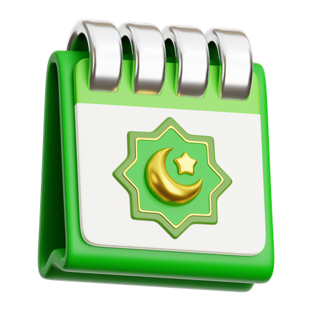 Eid calendar  3D Icon