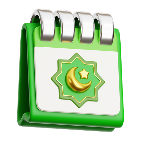 Eid calendar  3D Icon