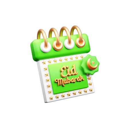 Eid Calendar 3D Icon