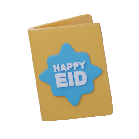 Eid Greeting Card  3D Icon