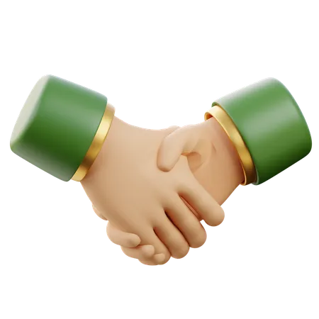 Eid Handshake  3D Icon