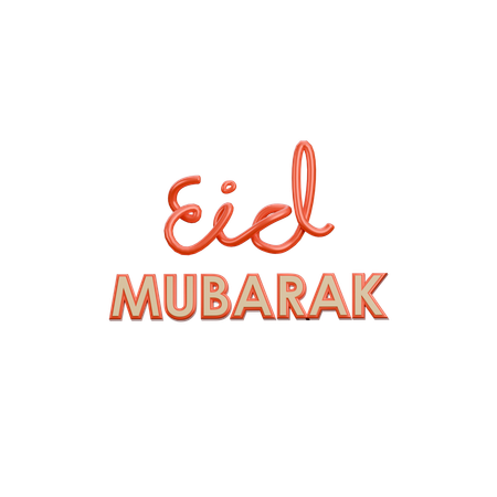 Eid Mubarak  3D Icon