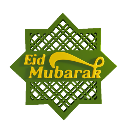 Eid Mubarak  3D Icon