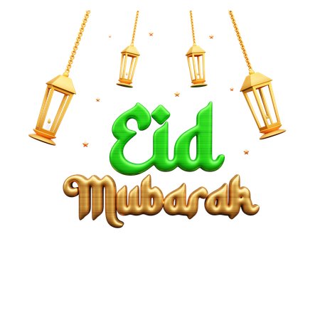 Eid Mubarak  3D Icon