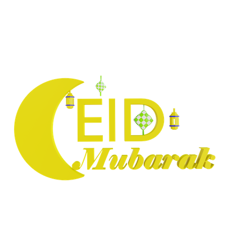 Eid Mubarak 3D Icon