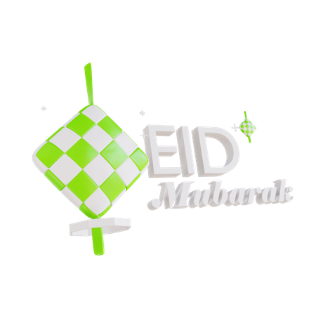 Eid Mubarak  3D Illustration