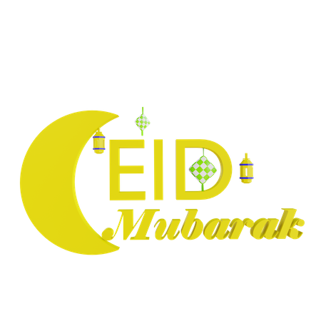 Eid Mubarak  3D Illustration