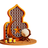 ramadan podium 3d logo
