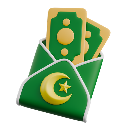 Eid Mubarak Money  3D Icon