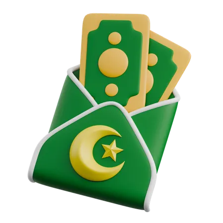 Eid Mubarak Money  3D Icon