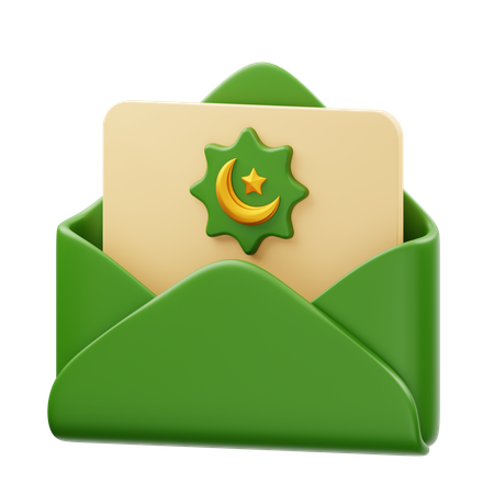 Eid Mubarak Salutation Cad  3D Icon