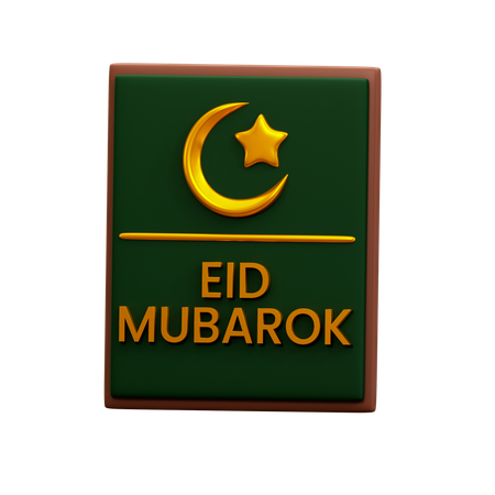 Eid Mubarok  3D Illustration