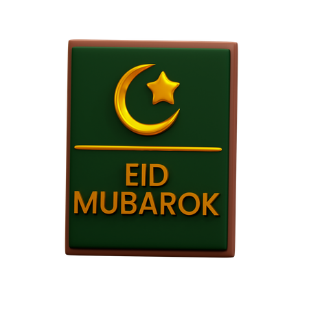 Eid Mubarok 3D Illustration
