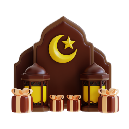 Eid Podium  3D Icon