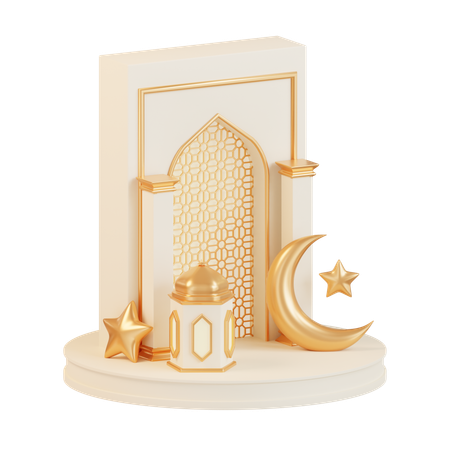 Eid Podium  3D Icon