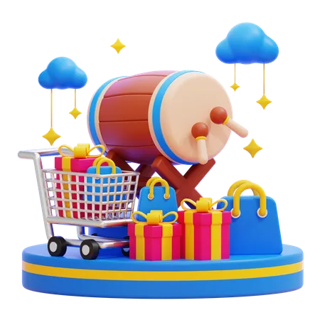 Eid Shopping  3D Icon