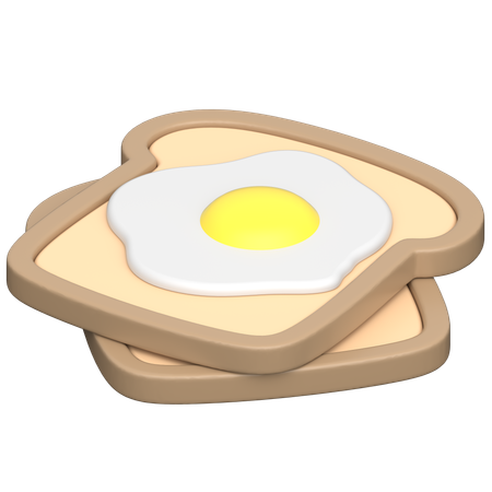 Eierbrot  3D Icon