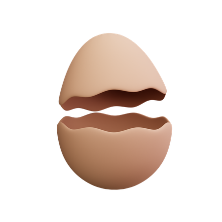 Eierschale  3D Icon