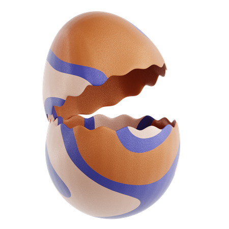 Eierschale  3D Icon