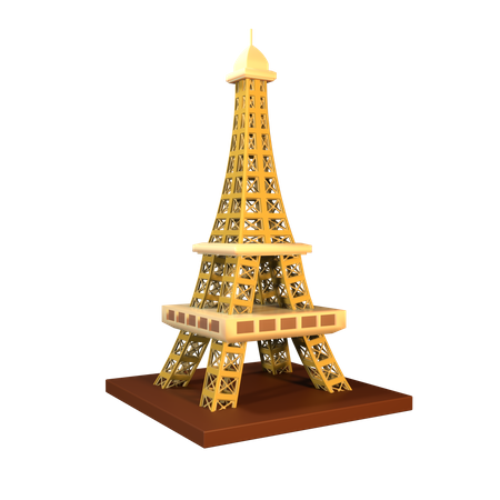 Eiffel Tower  3D Icon