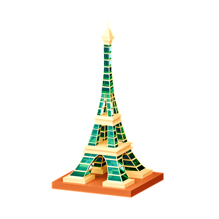 Eiffel Tower  3D Icon