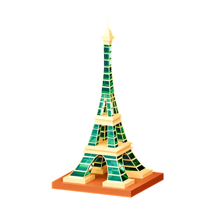 Eiffel Tower  3D Icon