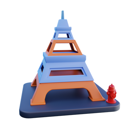 Eiffel Tower  3D Icon