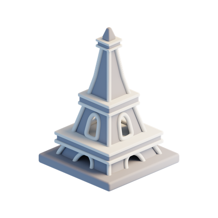 Eiffel Tower  3D Icon