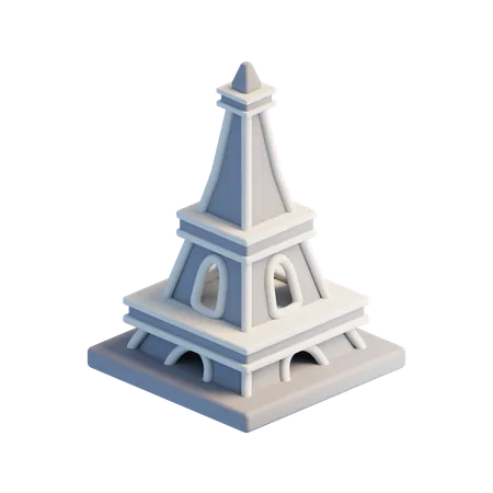 Eiffel Tower  3D Icon